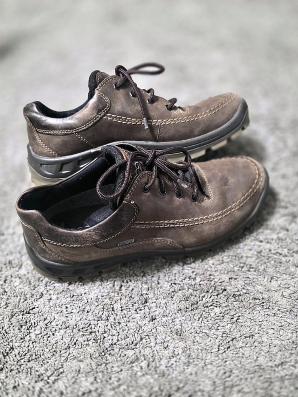 ECCO Brown Leather Casual Shoes